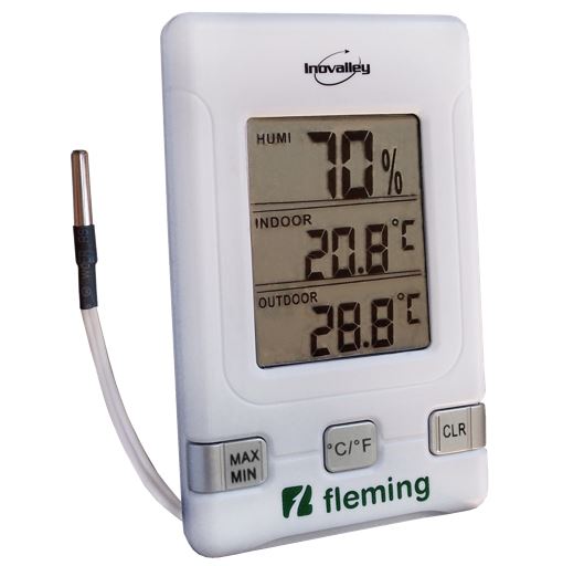 Psicrometro Digital Termometro Higrometro Con Luz De Fondo, Temperatura Y  Hum